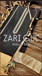 ZARI GUL Organic Chanderi Silk — The Zari Edit🖤