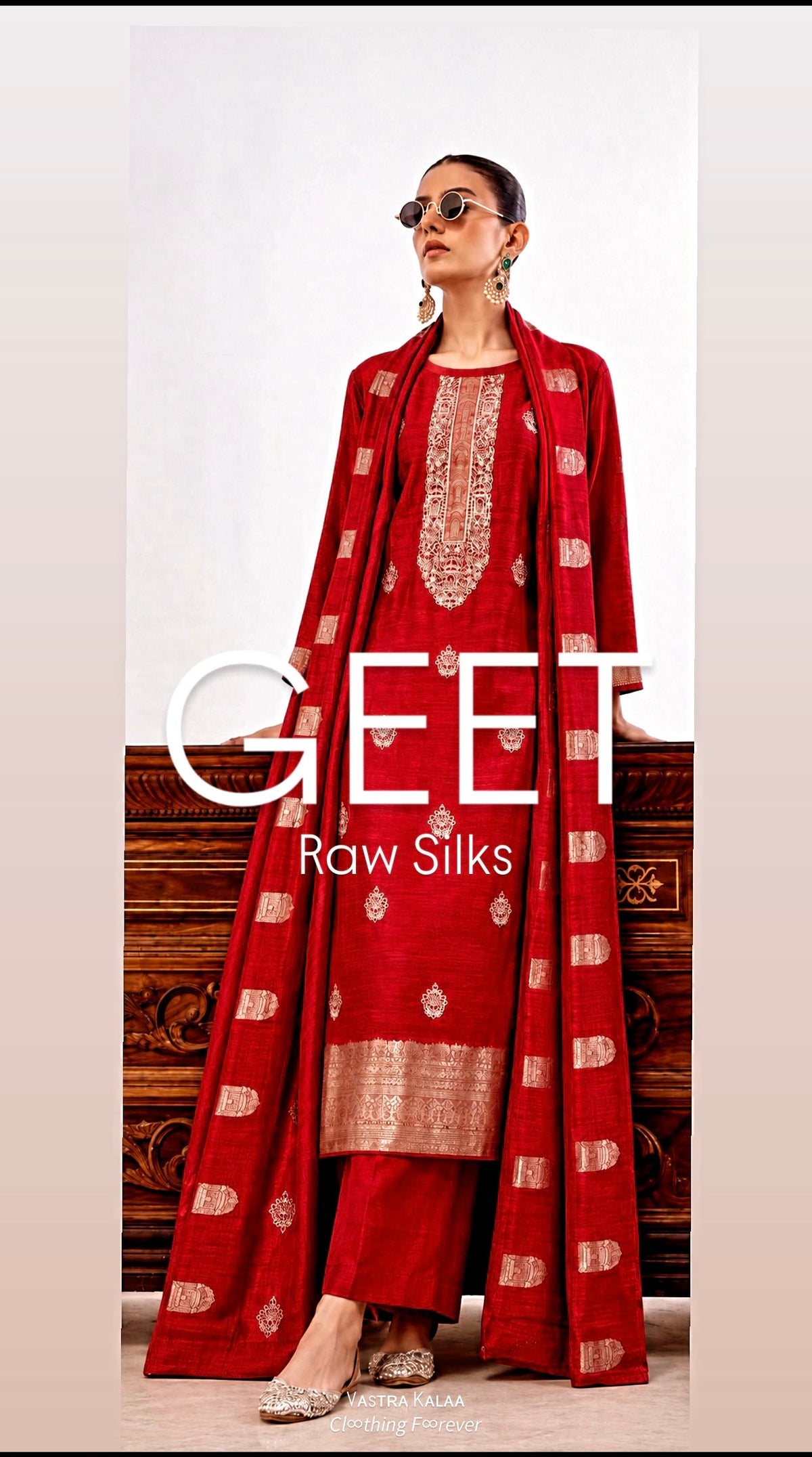 GEET | Jaquard Raw Silks