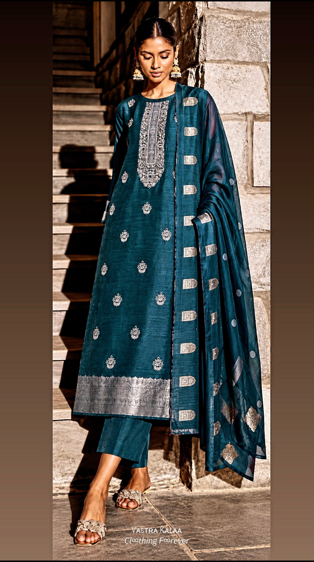 GEET | Jaquard Raw Silks