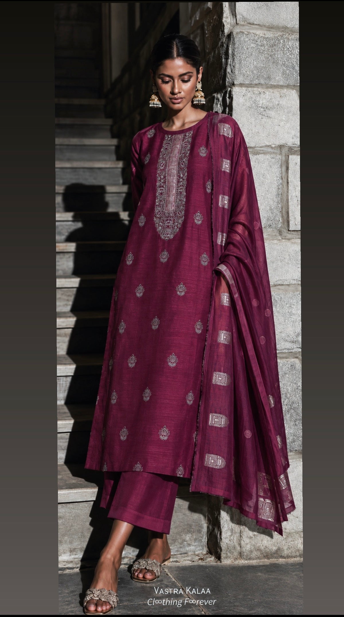 GEET | Jaquard Raw Silks