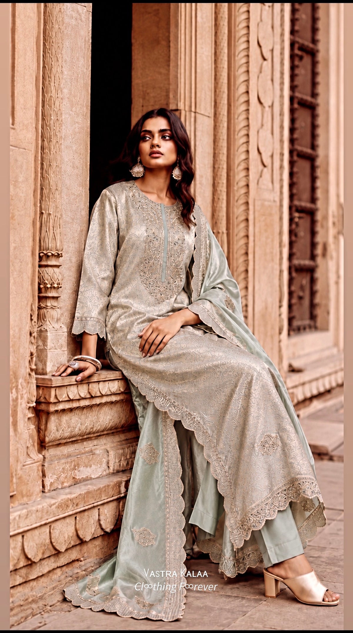 NOOR-E-ZAR | Shirt-Silk Jacquard