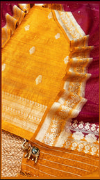 SWARNA MUSTARD AND WINE 👣 Rooted in Royal Khadhi Threads