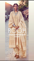 ROOH | An Exquisite Two-Piece Khadhi Ensemble | Shirt & Dupatta Gold on Gold |