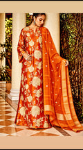 KHINKHWAB | Pure Silks | Burnt Tangerine |