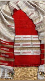 ROOH | Ruby Crimson | Two-Piece Khadhi Ensemble