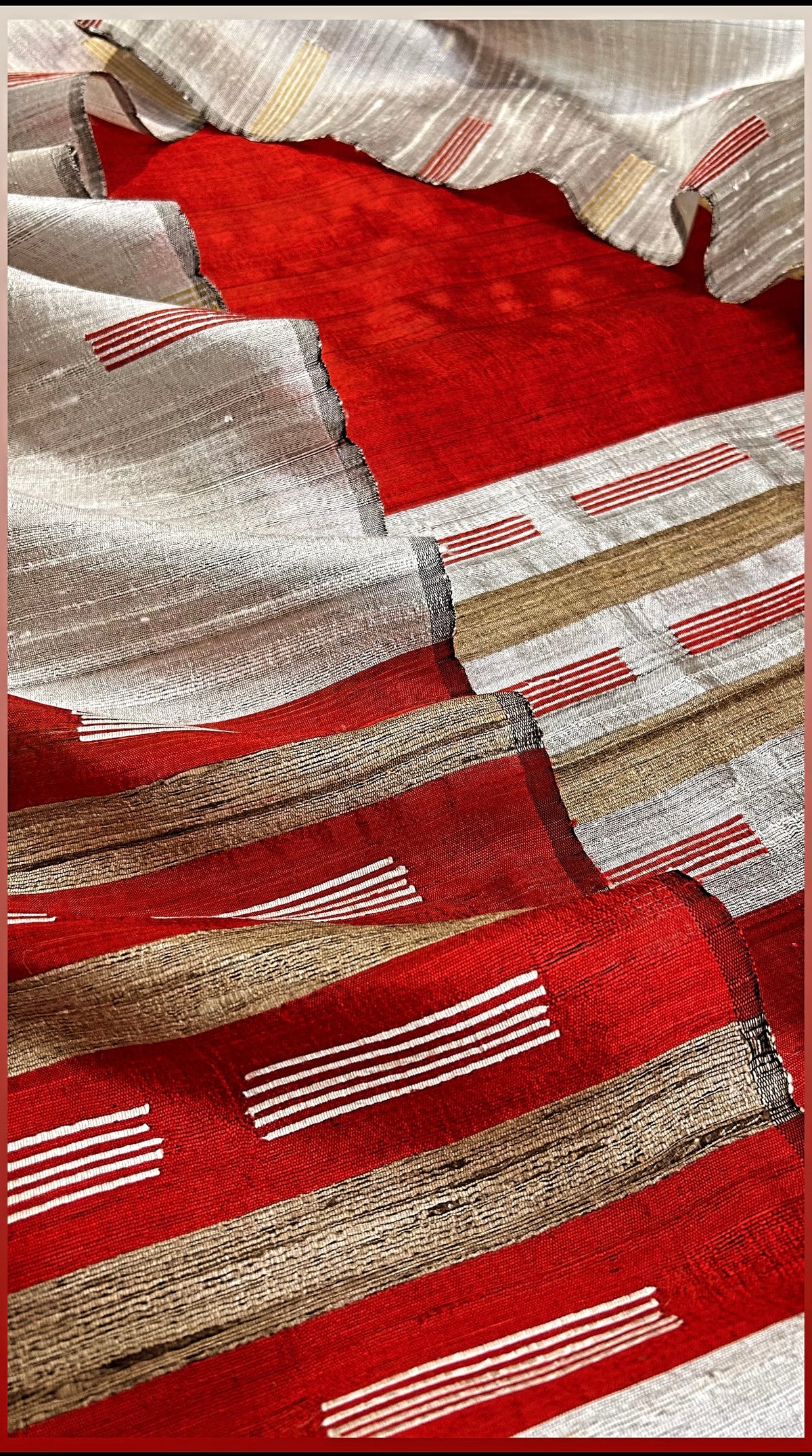 ROOH | Ruby Crimson | Two-Piece Khadhi Ensemble